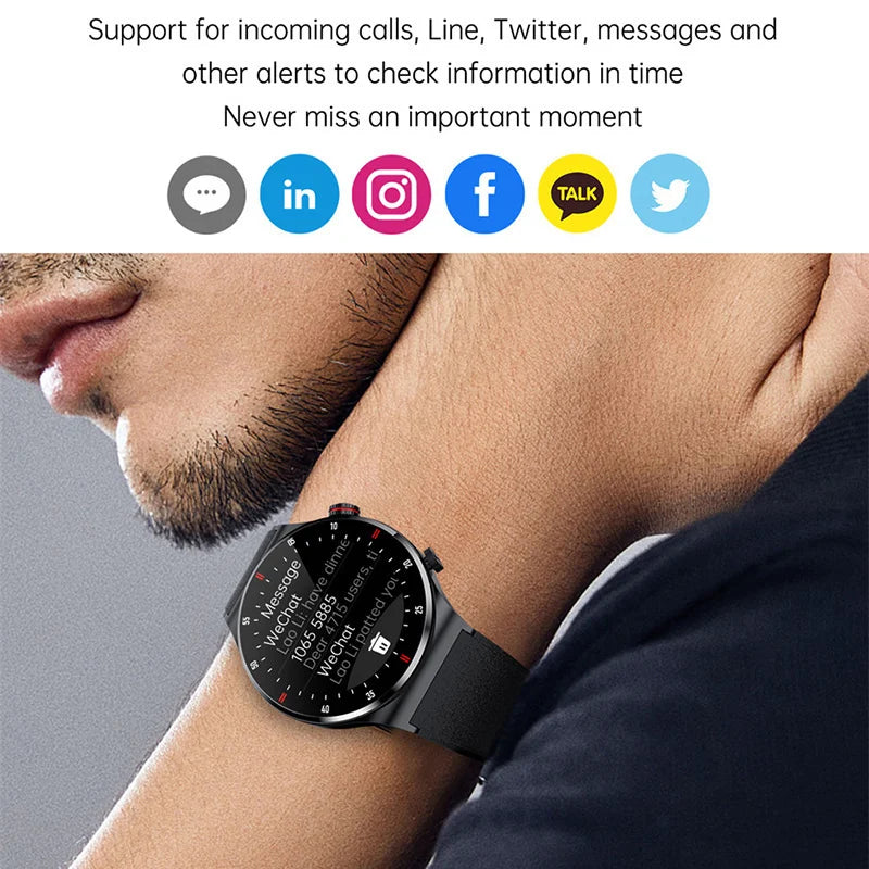 Xiaomi Mijia ECG+PPG Business Men Bluetooth Health Sleep Monitoring  Waterproof Smartwatch