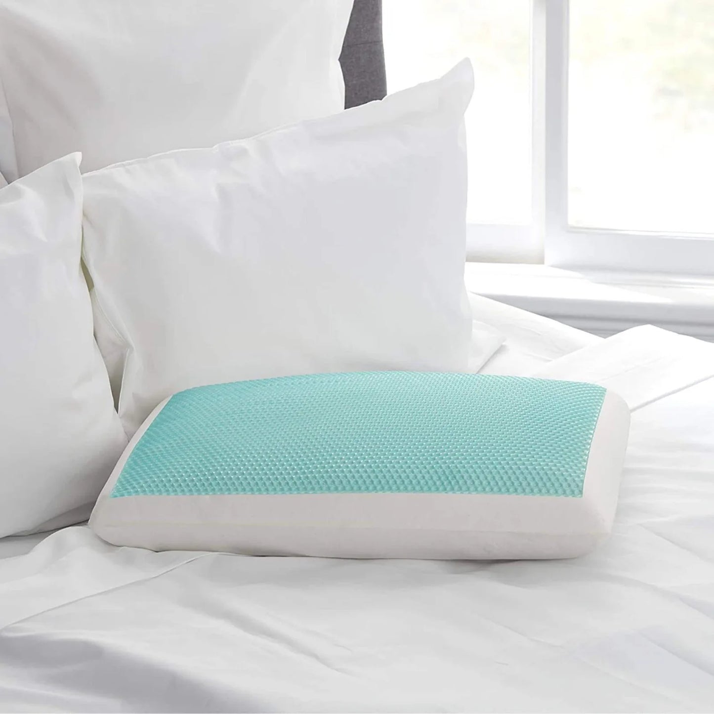 Essentials 24 in. x 16 in. Cooling Gel Memory Foam Standard Pillow