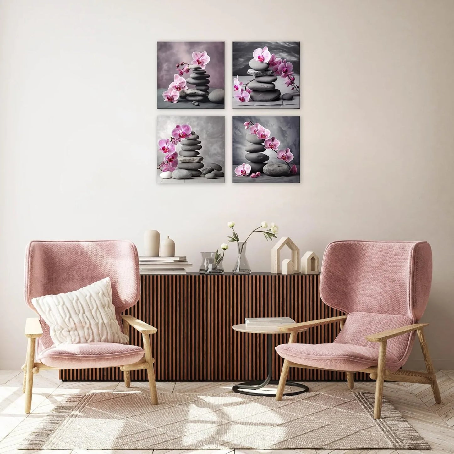 Stone Jasmine Flower Painting Pictures for Home