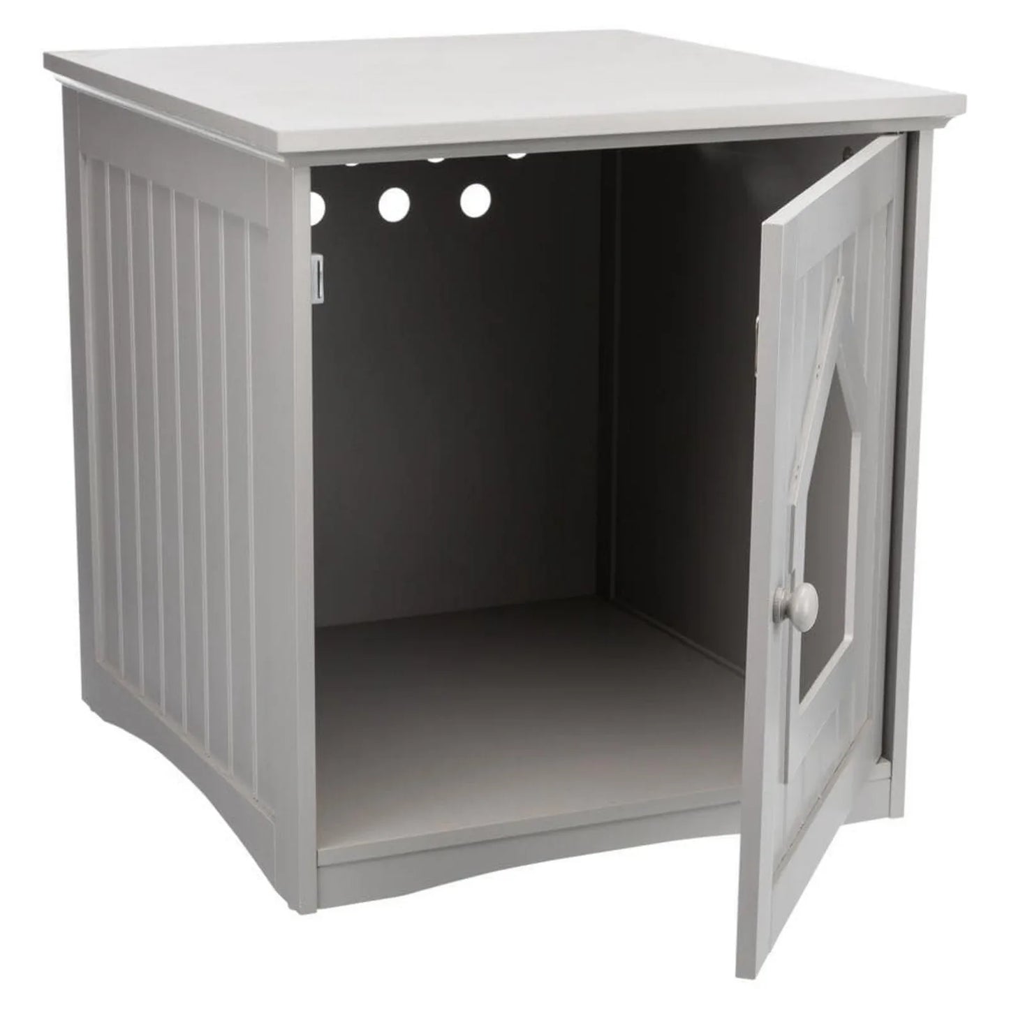 Standard Wooden Litter Box Enclosure in Gray