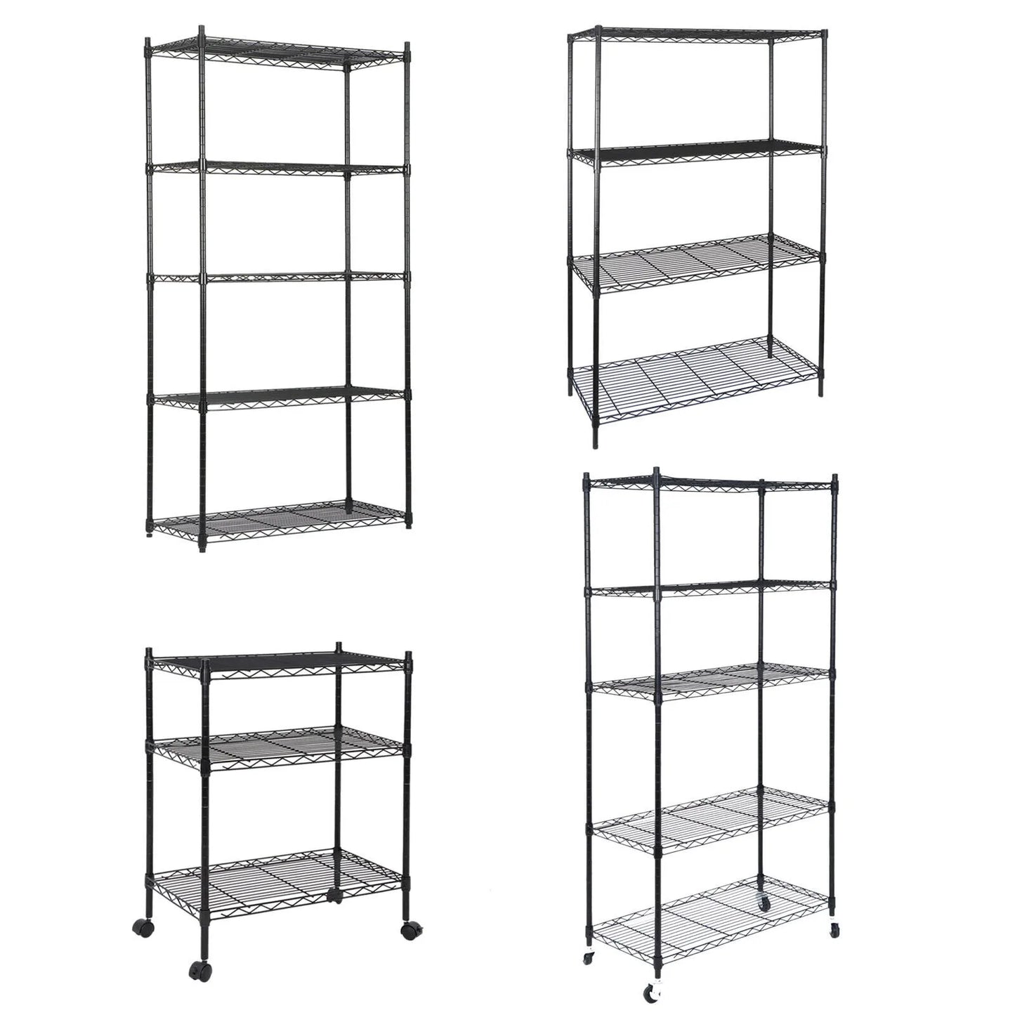 Shelving Unite Metal Organizer Wire Rack for Kitchen Garage